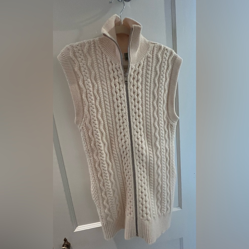 Chloé Cream Knit Sweater Vest